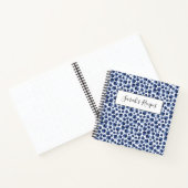 ブルーベリープリントフルーツパターン ノートブック (内部)