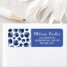 ブルーベリープリントフルーツパターン