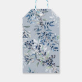 ブルーベリーベビーシャワーありがとうお気に入りギフトラベル ギフトタグ (裏面)