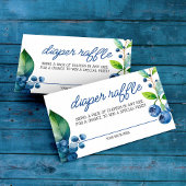 ブルーベリーベビーシャワーおむつラッフル エンクロージャーカード