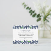 ブルーベリーベビーシャワーオムツラッフルベリースイーツ エンクロージャーカード (スタンド正面)