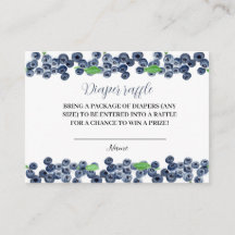 ブルーベリーベビーシャワーオムツラッフルベリースイーツ