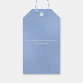 ブルーベリーベビーシャワーサンキューギフトラベル ギフトタグ (裏面)