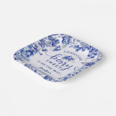 ブルーベリーベビーシャワーブルートイレデジュイ ペーパープレート (傾斜あり)