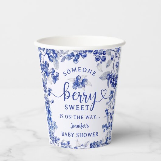 ブルーベリーベビーシャワーブルートイレデジュイ 紙コップ (正面)