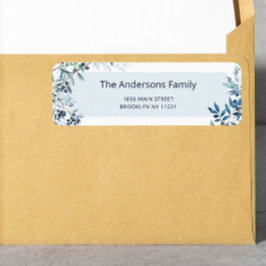 ブルーベリーベビーシャワー差出人住所 ラベル