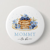 ブルーベリーベビーブランチ赤ちゃんシャワーママになる 缶バッジ (正面)