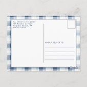 ブルーベリーベリースイーツベビーサンキューハガキ ポストカード (裏面)