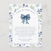 ブルーベリーベリースイーツベビーサンキューハガキ ポストカード (正面)