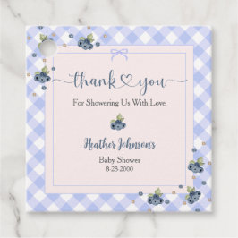 ブルーベリーベリースイーツ男の赤ちゃんベビーシャワー フェイバータグ