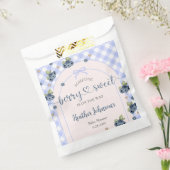 ブルーベリーベリースイーツ男の赤ちゃんベビーシャワー フェイバーバッグ (封をした状態)