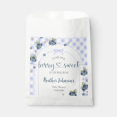 ブルーベリーベリースイーツ男の赤ちゃんベビーシャワー フェイバーバッグ (正面)