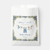 ブルーベリーベリースイートクロースレインベビーシャワー フェイバーバッグ (正面)