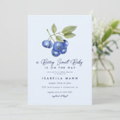 ブルーベリーベリースイートベビーシャワー 招待状 (スタンド正面)