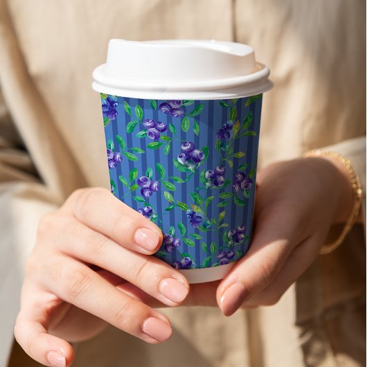 ブルーベリーベリースイートベビーシャワー 紙コップ