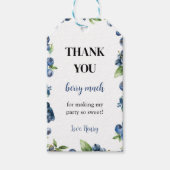 ブルーベリーベリースイート誕生日サンキューギフトラベル ギフトタグ (正面)