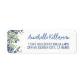 ブルーベリーベリースウィート差出人住所 ラベル (正面)