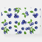 ブルーベリーベリーファースト誕生日水彩可愛 ゲストブック (裏面)