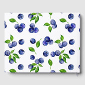 ブルーベリーベリーファースト誕生日水彩可愛 ゲストブック (裏面)