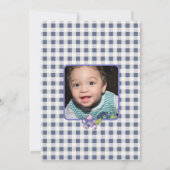 ブルーベリーベリーファースト誕生日 招待状 (裏面)