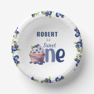 ブルーベリーベリー第1誕生日 ペーパーボウル