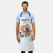 ブルーベリーベーカーパーソナライズされたエプロン エプロン (着用した状態)