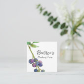 ブルーベリーホビーフルーツファームビジネス スクエア名刺 (スタンド正面)