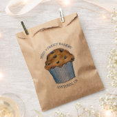 ブルーベリーマフィンベーカリー焼いたグッズ朝食フード フェイバーバッグ (クリップ留めされた状態)