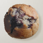 ブルーベリーマフィン上枕 ラウンドクッション (正面)