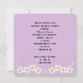 ブルーベリーマフィン誕生日ブランチ 招待状 (裏面)