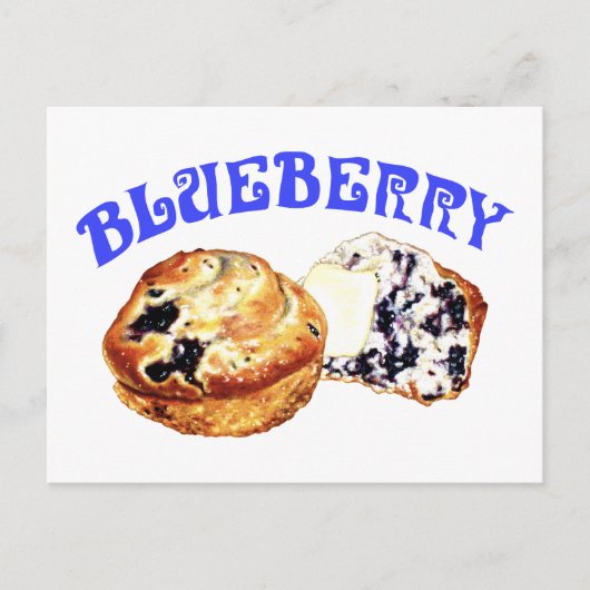 ブルーベリーマフィン ポストカード (正面)