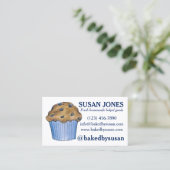 ブルーベリーマフィ焼いたンバイベーカリーベーキングペストリー 名刺 (スタンド正面)