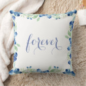 ブルーベリーミッド素朴サマー結婚ズフォーエバー クッション (ブランケット)