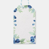 ブルーベリーミッド素朴サマー結婚ベリー ギフトタグ (裏面)