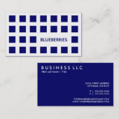 ブルーベリーモダン（正方形） 名刺 (正面/裏面)