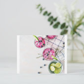 ブルーベリーライム飲料 ポストカード (スタンド正面)