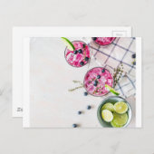 ブルーベリーライム飲料 ポストカード (正面/裏面)