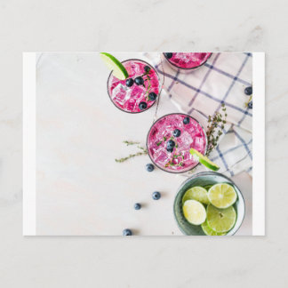 ブルーベリーライム飲料 ポストカード