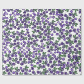 ブルーベリーラッピング紙 ラッピングペーパー (フラット)