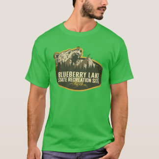 ブルーベリーレイク州立レクリエーションサイト アラスカ キャンプ Tシャツ