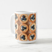 ブルーベリーレモンクッキーカップレシピマグカップ コーヒーマグカップ (正面左)