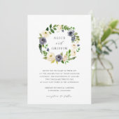 ブルーベリーレーンのリースの結婚式招待状 招待状 (スタンド正面)