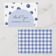 ブルーベリーワン誕生日ボーイサンキューベイビーシャワー