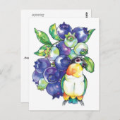 ブルーベリー付きブラックヘッドカイク ポストカード (正面/裏面)