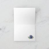 ブルーベリー付きベビーシャワーサンキューカード サンキューカード (内部)