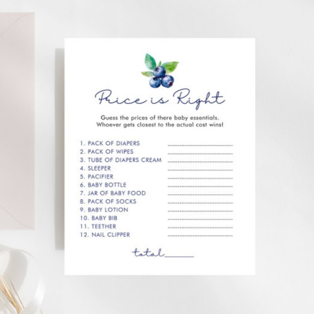 ブルーベリー価格は右ベビーシャワーゲーム (クリエイターアップロード済み)