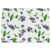 ブルーベリー夏のフルーツウォーター色 ラージペーパーバッグ (正面)