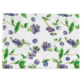 ブルーベリー夏のフルーツウォーター色 ラージペーパーバッグ (裏面)