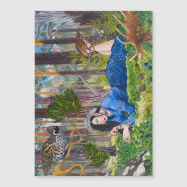 ブルーベリー女性磁気カード