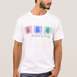 ブルーベリー子猫 Tシャツ